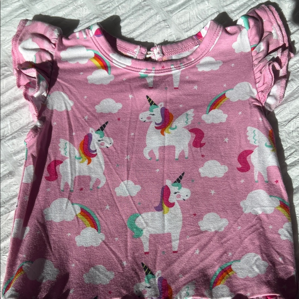 Little Bum Bums / Bums & Roses Pink Unicorn Twirl Dress Size 12-18M GUC - Picture 7 of 7